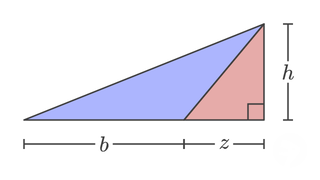 area of triangle special case as right triangles