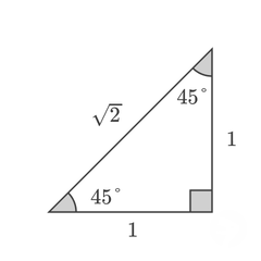 45 45 90 Degree Special Triangle