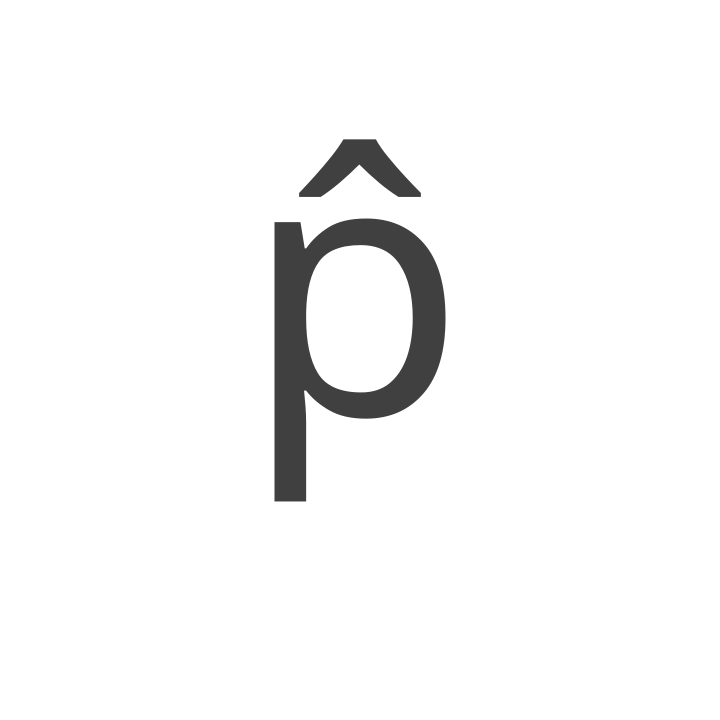P Hat Symbol (p̂)