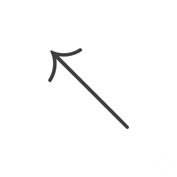 【↓↘︎→＋P 】 Up Left Arrow Symbol (↖)
