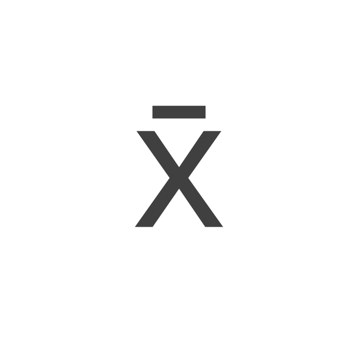 X Bar Symbol (x̄)